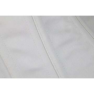 Charmian Women's 26 Steel Boned Cotton Long Torso Hourglass Body Shaper Corset White Small