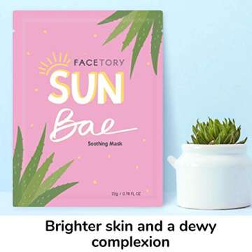Capture Radiance with SUN BAE Aloe & Shea Butter Mask