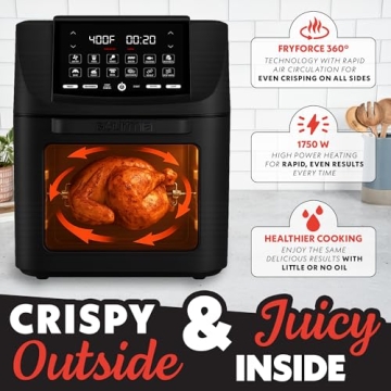 Gourmia Air Fryer Toaster Oven Combo for All Cooking Styles