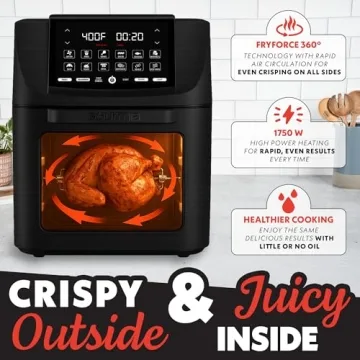 Gourmia Air Fryer Toaster Oven Combo for All Cooking Styles