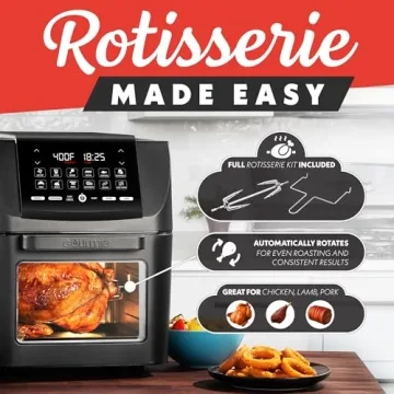 Gourmia Air Fryer Toaster Oven Combo for All Cooking Styles