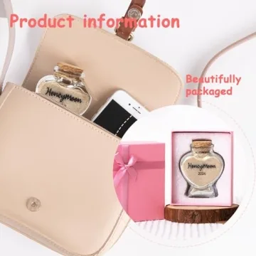 Qunrwe Honeymoon Sand Jar Gift for Newlyweds Couples