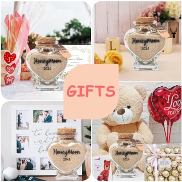 Qunrwe Honeymoon Sand Jar Gift for Newlyweds Couples
