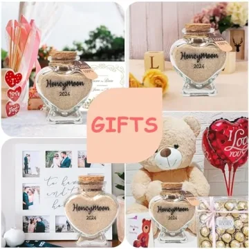 Qunrwe Honeymoon Sand Jar Gift for Newlyweds Couples