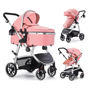 Hagaday Baby Stroller | 2-in-1 Convertible Stroller with Bassinet Mode