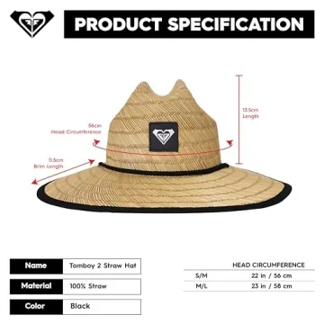 Roxy Tomboy Straw Sun Hat for Stylish Summer Protection