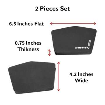 GRIFITI Fat Wrist Pad Ergodox 2 Piece Set - Ergonomic Wrist Support for Keyboards