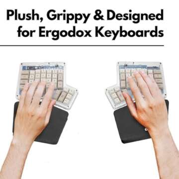 GRIFITI Ergodox Fat Wrist Pad Set for Ultimate Comfort