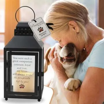 Pawprints Left by You Memorial Lantern for Pet Lovers