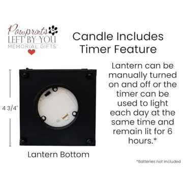 Pawprints Left by You Memorial Lantern for Pet Lovers
