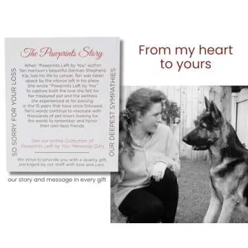 Pawprints Left by You Memorial Lantern for Pet Lovers