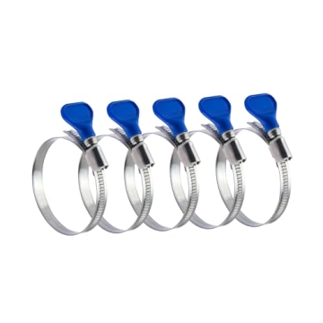 POWERTEC Adjustable Hose Clamps Easy Tool-Free Adjustments