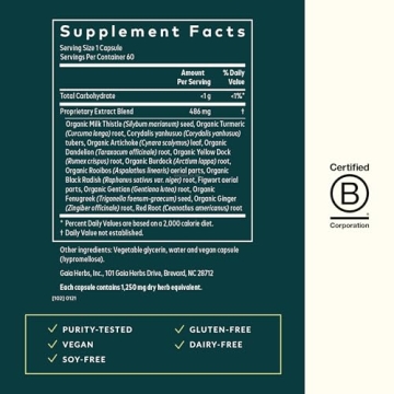 Gaia Herbs Liver Cleanse Herbal Supplement for Detox