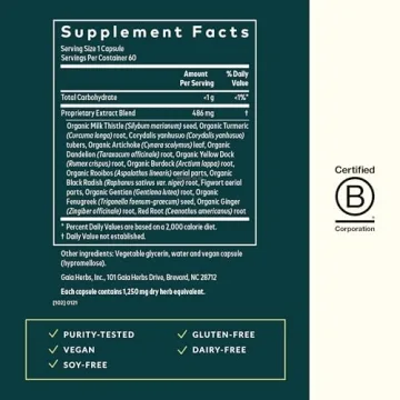 Gaia Herbs Liver Cleanse Herbal Supplement for Detox