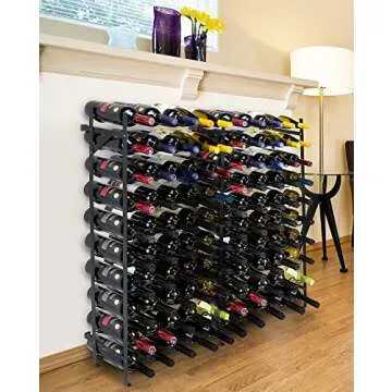 Sorbus Wine Rack Freestanding Floor - Wine Bottle Holder Holds 100 Bottles of Wine - 100 Bottle Capa...