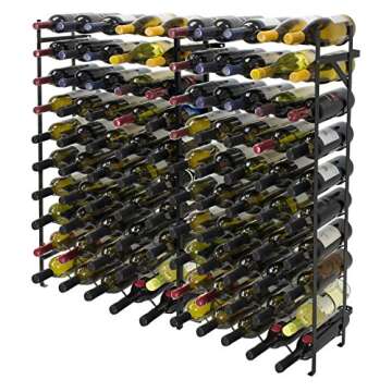 Stylish Sorbus Wine Rack - Holds 100 Bottles Perfectly