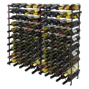 Stylish Sorbus Wine Rack - Holds 100 Bottles Perfectly