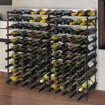 Stylish Sorbus Wine Rack - Holds 100 Bottles Perfectly