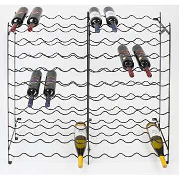 Stylish Sorbus Wine Rack - Holds 100 Bottles Perfectly
