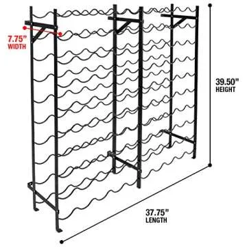 Stylish Sorbus Wine Rack - Holds 100 Bottles Perfectly