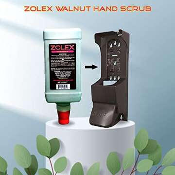 Zolex Walnut Hand Scrub - Heavy Duty Hand Cleaner for Mechanics