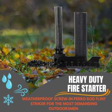 Friendly Swede XL Ferro Rod Fire Starter for Survival