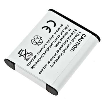 Synergy Digital Camera Battery, Compatible with Ricoh WG-70 Digital Camera, (Li-Ion, 3.7V, 1000 mAh)...