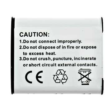 Synergy Digital Camera Battery, Compatible with Ricoh WG-70 Digital Camera, (Li-Ion, 3.7V, 1000 mAh) Ultra High Capacity, Replacement for Pentax DL-i92 Battery