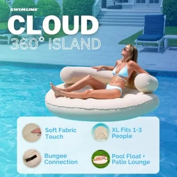 SWIMLINE Cloud Chaise 360 Floating Raft for All Ages