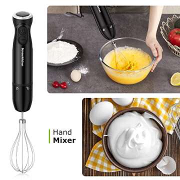 Bonsenkitchen Immersion Blender: Powerful & Versatile Kitchen Tool