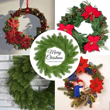 MEMOVAN 30 pcs Artificial Pine Branches for Holiday Decor