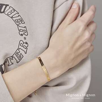 Personalized Engraved Bracelet - Custom Jewelry Gift