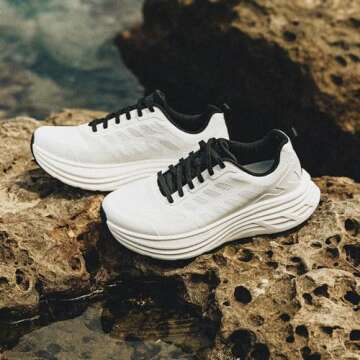 NORTIV 8 Women's Walking Shoes Cushion Running Tennis Shoes ActiveFloat Non-Slip Comfortable Breathable Workout Gym Sports Athletic Fashion Sneakers,Size 9,White,SNWS245W