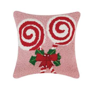 Peking Handicraft Peppermint Lollipop 12" Hook Pillow