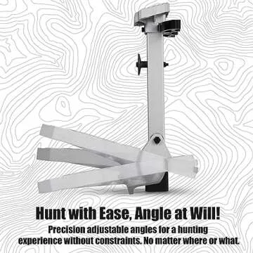 NatureBlend Hunting Saddle Platform: 16"x12" Lightweight Cast Aluminum, Non-Slip Ridge Grips, Fully Adjustable Silent Tree Saddle Platform, Reliable Hunting Platform for Saddle Hunters