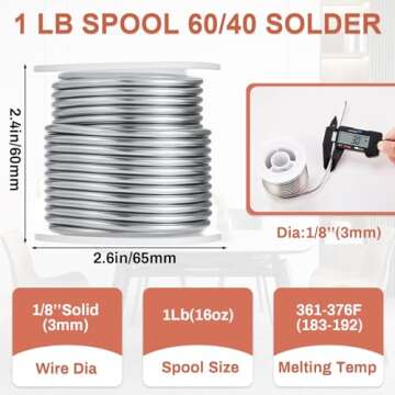 Innconee 10 Pcs Stained Glass Supplies Set with Copper Foil Tape and Solder