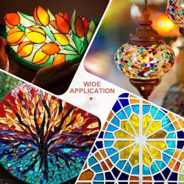 Innconee Stained Glass Supplies Set for Crafting Fun
