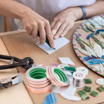 Innconee Stained Glass Supplies Set for Crafting Fun