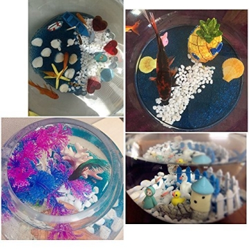 KISSTAKER White Pebble for Aquarium and Decoration