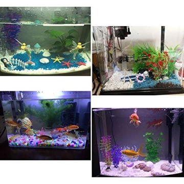 KISSTAKER White Pebble for Aquarium and Decoration