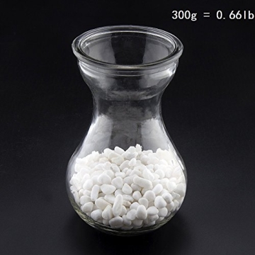 KISSTAKER White Pebble for Aquarium and Decoration