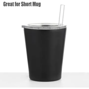 ALINK Short Glass Straws - Eco-Friendly 6 Inch Drinking Straws