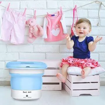 East doll Portable Washing and Drying Machine for Small Items