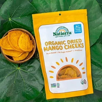 Organic Dried Mango Cheeks No Sugar Vegan Snack