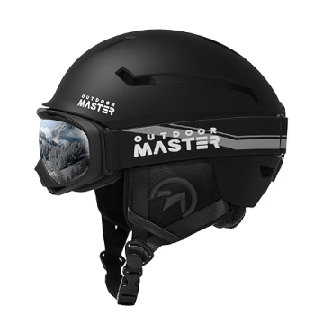 OutdoorMaster Ski Helmet Set - Durable, Protective, Stylish Skiing Gear for Everyone