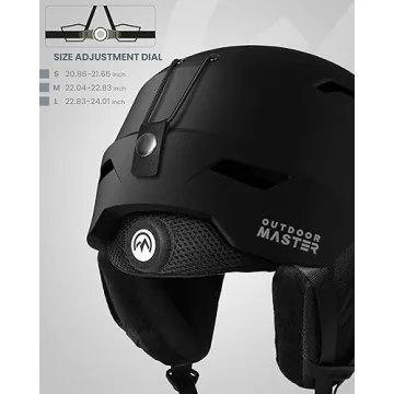 OutdoorMaster Ski Helmet Set with Goggles for All Ages