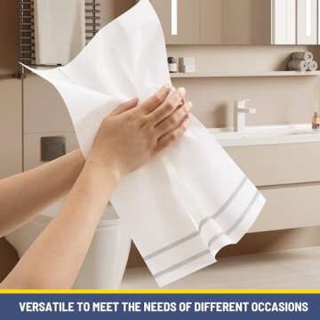 Elegant Silver Disposable Napkins for Weddings & Events