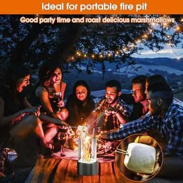 Tabletop Fire Pit Bowl Mini Table Top Firepit Patio Decor for Women Portable Fireplace Indoor/Outdoor Smores Maker Rubbing Alcohol