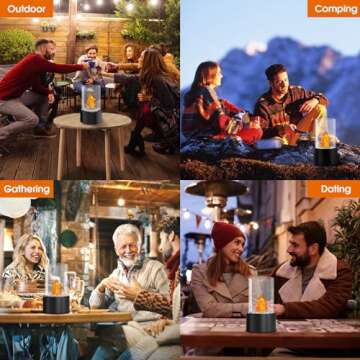 Tabletop Fire Pit Bowl Mini Table Top Firepit Patio Decor for Women Portable Fireplace Indoor/Outdoor Smores Maker Rubbing Alcohol