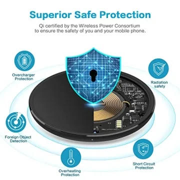 Vebach 15W Fast Wireless Charger Pad for iPhone Samsung